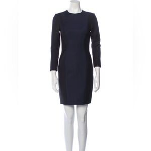 Christian Dior Elegant Dark Blue and Black Long Sleeve Dress FR 34 US2